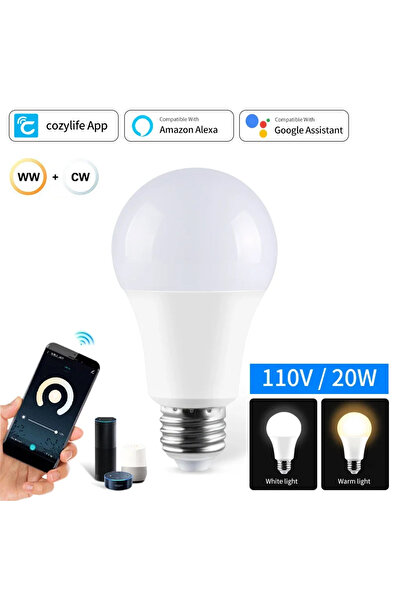 Choice نعم 110 فولت 20 واط Cozylife 220 فولت 110 فولت واي فاي لمبة LED ذكية 1...
