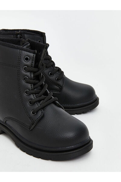 LC Waikiki LCW STEPS Siyah Deri Görünümlü Erkek Bebek Bot