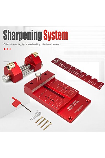 Choice 0-70mm Red New Sharpening System Honing Guide Sharpening Holder Angle Fixture Gauge For Woodworking