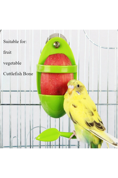 Choice 1pcs Bird Cuttlebone Holder Bird Cage Feeding Holder Vegetable Fruits Cuttlebone Holder for Parro...