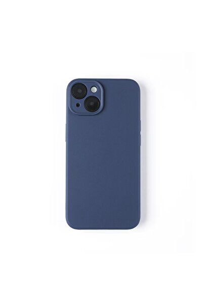 Choice93 جراب فاخر من السيليكون السائل باللون الأزرق الداكن لهاتف آيفون 13، م...