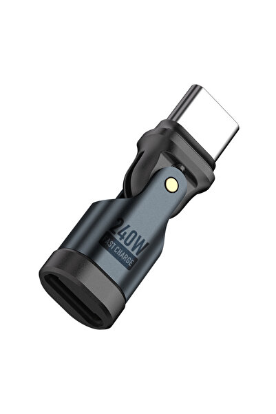 Choice C-C NNBILI 5A محول OTG من النوع C إلى C 240W 180° محول كابل شحن سريع U...