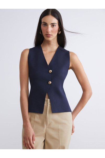 LC Waikiki Lcw Visionv Neck Women's Knitwear Vest