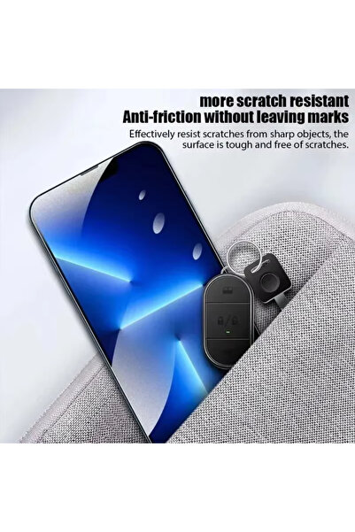 Choice4 1 قطعة لهاتف iPhone 13 NNBILI 1-2 قطعة من الزجاج المقسى غير اللامع لهاتف iPhone 16 15 14 12 11 13 Pro Max 16E مضاد للخدش