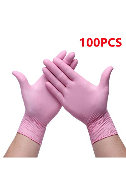 Choice S Pink 100PCS 20/50/100PCS Pink Nitrile Gloves Disposable Powder Free ...