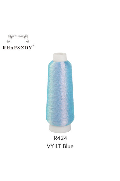 Choice R424 VY LT Blue 2500M Super Chameleon Shining Rainbow Thread Metallic ...
