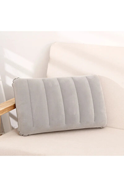 Choice grey 47x30cm Portable Air Cushion Pillows Beach Office Household Outdo...