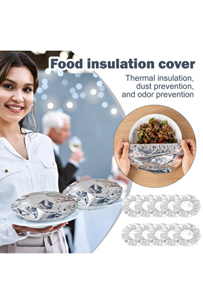 Choice1 50Pcs One size Household Food Grade Reusable Aluminum Foil Film For H...
