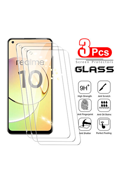 Choice3 3 قطع من واقي الشاشة الزجاجي المقوى لهاتف Realme 10 (4G) 3 قطع لهواتف...