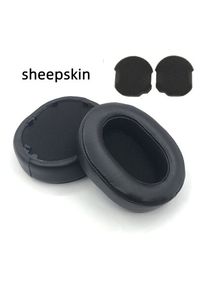 Choice جلد الغنم الأسود بديل بطانات الأذن المصنوعة من بروتين جلد الغنم وسادات الأذن الرغوية وسادات SONY WH-1000XM5 100
