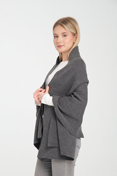 Cebe Plain Knitwear Shoulder Shawl - Stylish and Comfortable Women's Shawl Model - Shoulder Accessory
