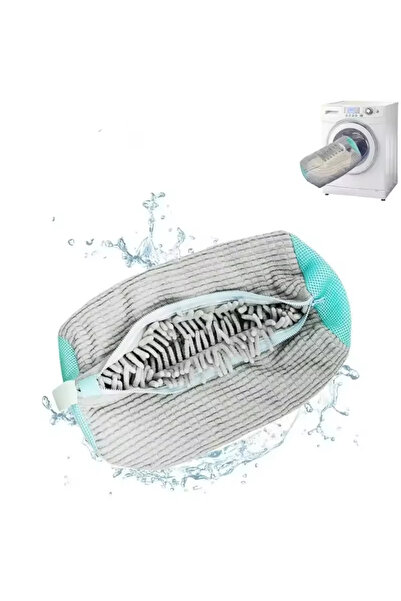 Choice1 1pcs Gray 1/2PCS Chenille Shoe Laundry Bags Non-Abrasive Washing Machine Shoe Protector Bags for Sne