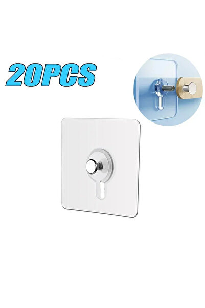 Choice 20 قطعة ملصق معلق بالخطافات ملصقات حائطية سهلة الاستخدام خطافات حائطية...