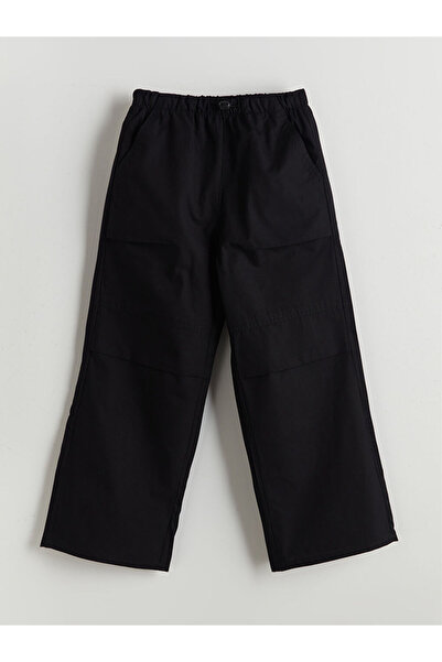 LC Waikiki Black Elastic Waist Girl's Trousers