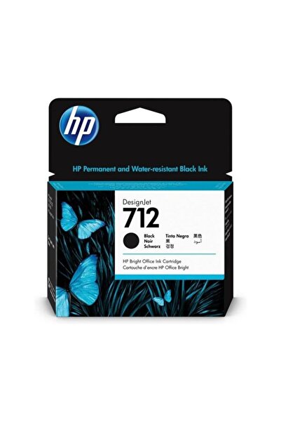 HP 3ED71A 712 80 ml Siyah DesignJet Mürekkep Kartuşu