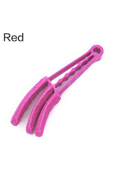 Choice3 Red Clean Brush Convenient Microfibre Venetian Blind Blade Cleaner Brush Window Leaves Blinds Cleane