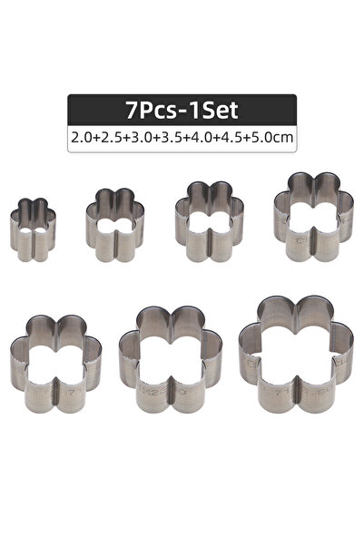 Choice 7Pcs - 1Set QJH 7Pcs Flower Petal Faux Leather Cutting Die - Sharp Hol...