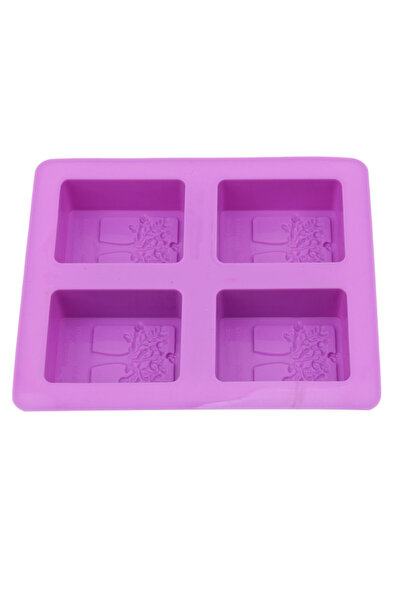 Choice قالب سيليكون للحلوى الحفلات باللون الأرجواني على شكل شجرة 4 فتحات قالب...