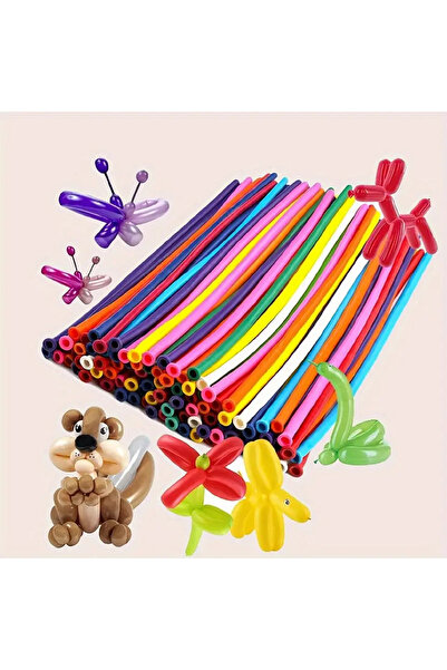 Choice Other 50pcs 50pcs Balloon Long Strip Spiral Style Color Latex Gatherin...