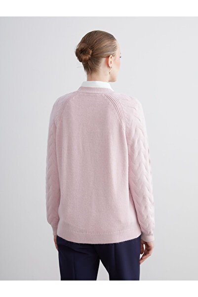 LC Waikiki Sparkling Choices from Shining Store | Crew Neck Self Patterned Women's Knitwear Sweater