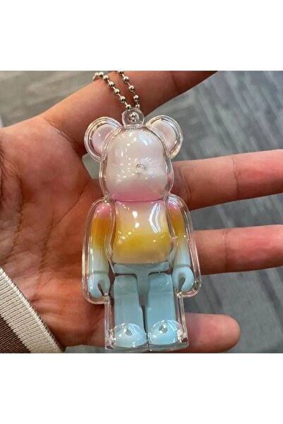 Choice 3PCS Protective Case For Bearbrickly 100% Transparent Building Block Bear Keychain Bear Brick Key Ch
