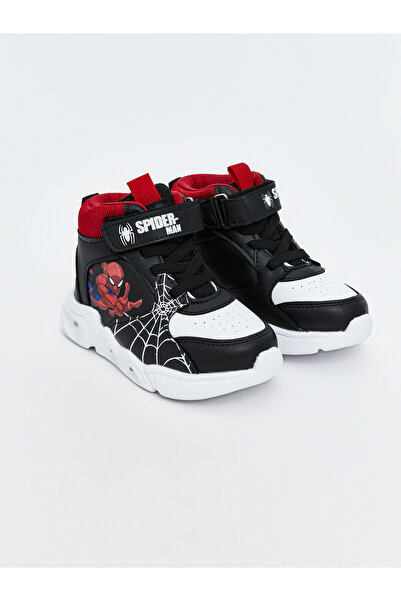 LC Waikiki Siyah Baskılı Bilek Boy Erkek Bebek Spor Ayakkabı