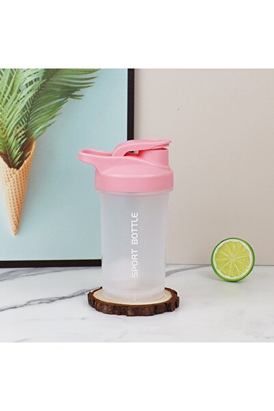 Choice 300 مل زجاجة محمولة وردية اللون سعة 300 مل لمسحوق البروتين زجاجة مقاوم...