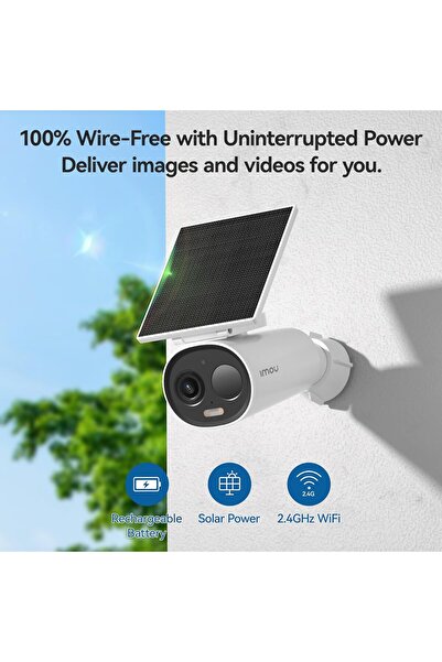 Imou 2K Outdoor Camera Cell AIO 3MP (Wireless, Solar, IP66, Works with Alexa)