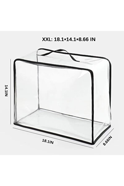 Choice حقيبة شفافة مقاومة للغبار XXL حقيبة منظمة فاخرة لخزانة الملابس المنزلي...