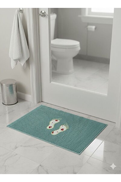 FAMİLYA TEKSTİL 100% Cotton Weighted Towel Bath Mat High Absorbency