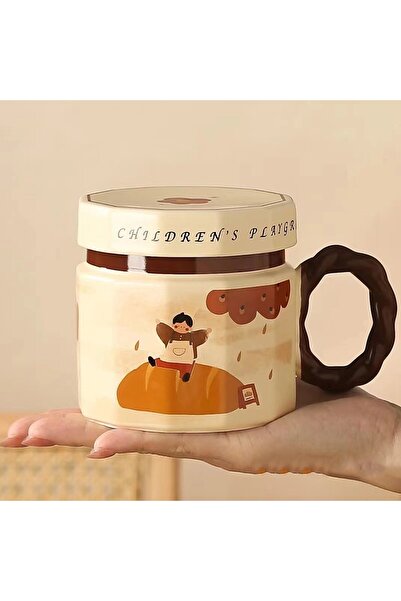 Flippy Ceramic Mug, Flippy, Coffee Mug, Tea Mug, Universal Mug, Unisex, Mug with Lid