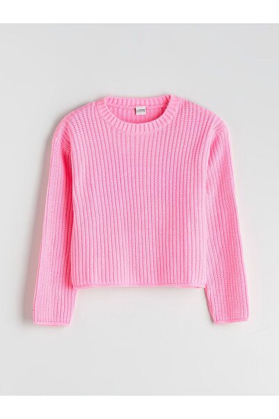 LC Waikiki LCW Kids Bisiklet Yaka Kız Çocuk Triko Kazak