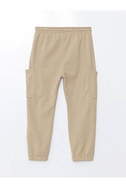 LC Waikiki LCW Kids Bej Beli Lastikli Basic Kalın Erkek Bebek Jogger Eşofman Alt 2'li