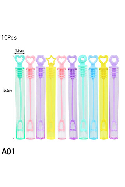Choice أنبوب فقاعات 10 قطع ألعاب أنبوب فقاعات صغيرة أنبوب عصا القلب زجاجة صاب...