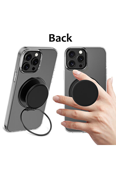 Choice 1 قطعة حامل أصابع للهاتف المحمول Grippopso أسود مقبس مغناطيسي للهاتف المحمول حامل أصابع خاتم Ki