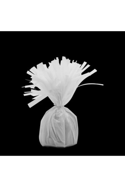 Choice أوزان بالونات الهليوم البيضاء المزينة بشرابات قاعدة إسمنتية لأعياد الم...