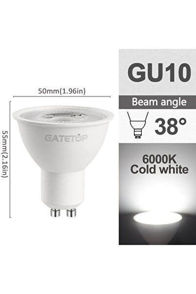 Choice 9w بدون تيار متردد 220-240 فولت 12 قطعة 38d 6000K 5/8/10/12 قطعة قابلة...