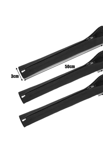 Choice 3 قطع 1/3X 50 سم منظم كابلات أسود من النوع السحابي غلاف كابلات تلفزيون...