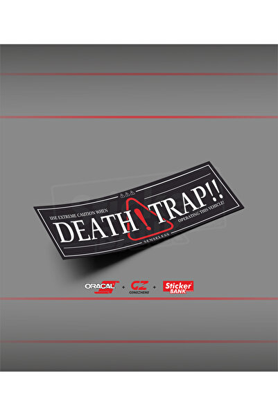 Sticker Bank ملصق سيارة من StickerBank، ملصق مصيدة الموت