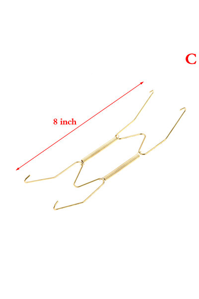 Choice C Wall Display Plates Hanger W Type Decoration Dish Spring Holder Invi...