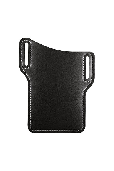 Choice حقيبة خصر من الجلد البولي يوريثان للرجال السوداء حزام حامل هاتف للسفر ...