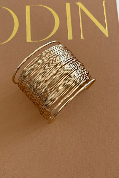 Lavian Accessories Gold Çelik Tel Kelepçe