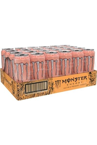 MONSTER Energy Drink Ultra Peachy Keen Energy Drink Cans 24 x 500mL