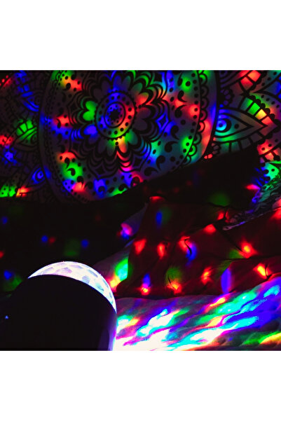 Choice 0-5W RGB أسود Magic Ball RGB7 Color Stage Light، مناسب للمسرح والفيديو...