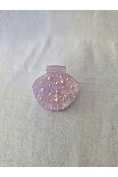 Beyaz Dükkan مشبك من عظم صدف البحر مزين باللؤلؤ مقاس 4.5 سم