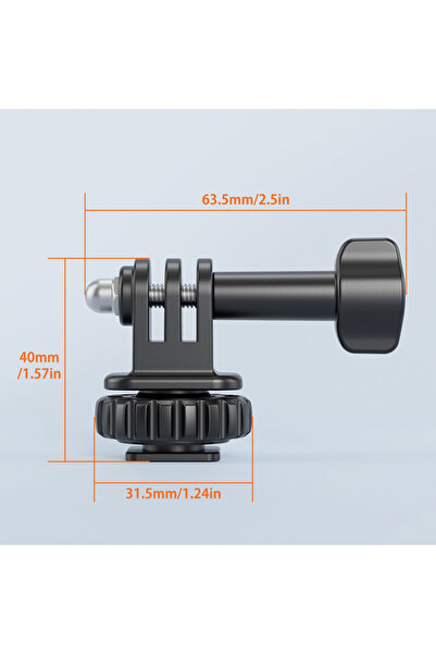 Choice GoPro Hero 12 VRIG AC24 كاميرا رياضية محول حامل بارد قابل للتعديل بزاو...