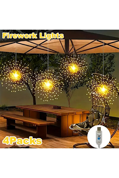 Choice 4 قطع في مجموعة واحدة 360LED أبيض دافئ 4 قطع/مجموعة سلسلة أضواء LED لل...
