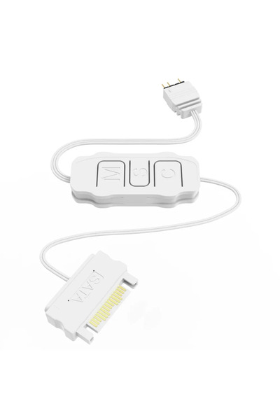 Choice محول ARGB أبيض 5V 3pin وحدة تحكم SATA مزود طاقة وحدة تحكم RGB صغيرة 3P...