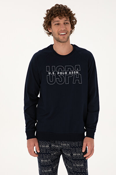 U.S. Polo Assn. Erkek Lacivert Pijama Takımı 50318606-VR033