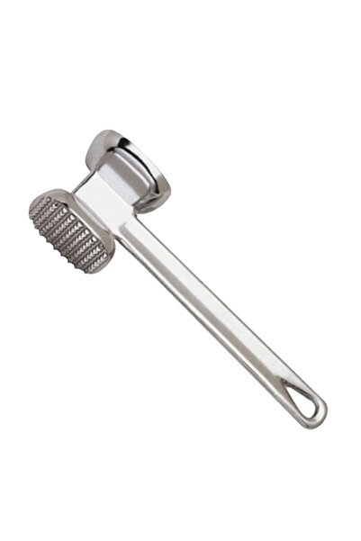 Choice 19 سم D3363-S مطرقة لتليين اللحم 19 سم مطرقة معدنية من سبائك الألومنيوم للاستخدام المنزلي لأطباق الستيك أداة مطبخ